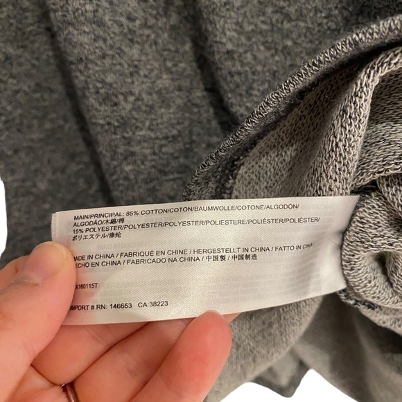 THE FIFTH marled grey sweater t-shirt with front pocket - size xs - Picture 5 of 7